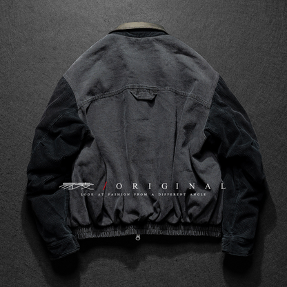 【Y.M.ORIGINAL】ホワイトダックダウン　デニムコンビ　ジャケット　N847