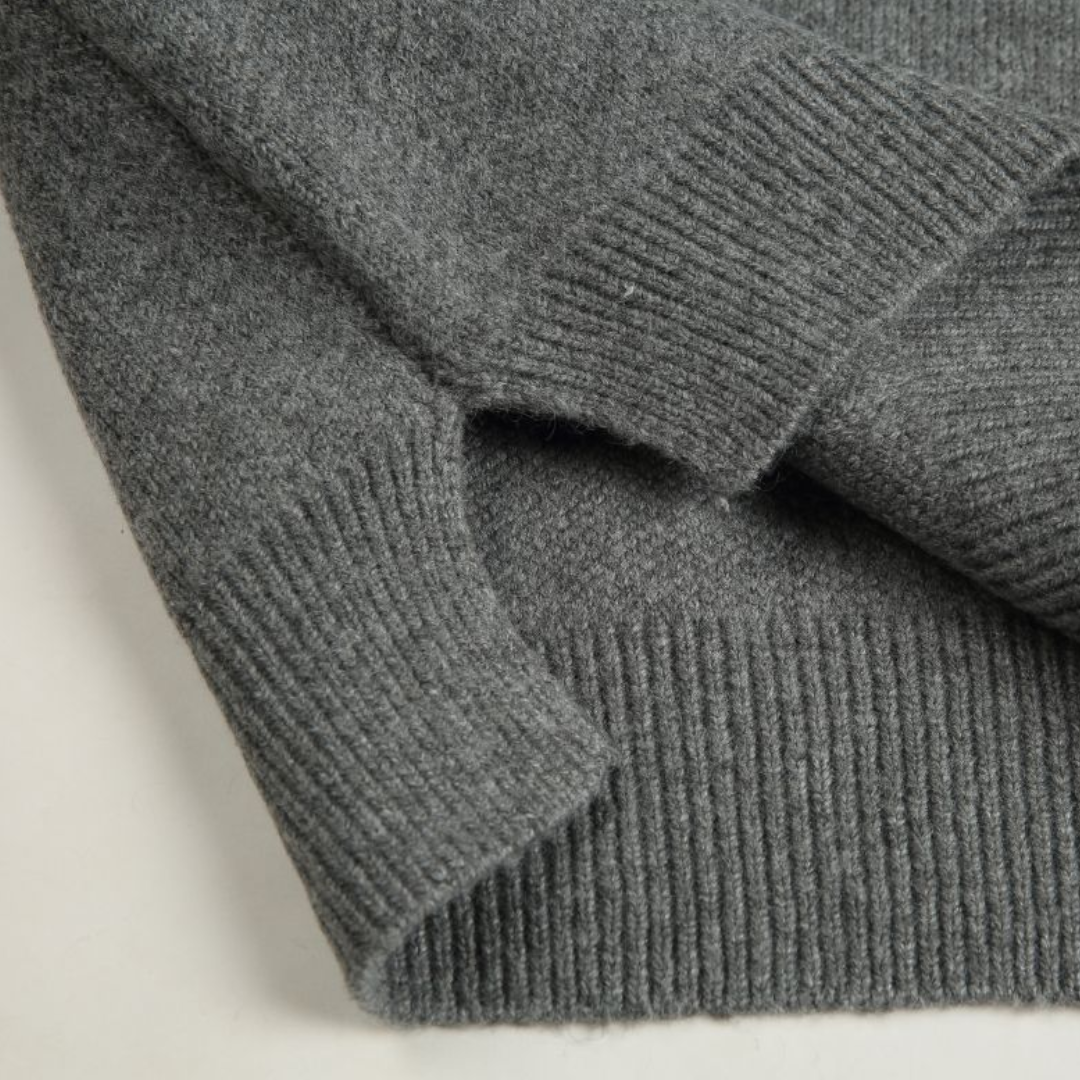 サイドスリット　プルオーバー　ニットパーカー　N874