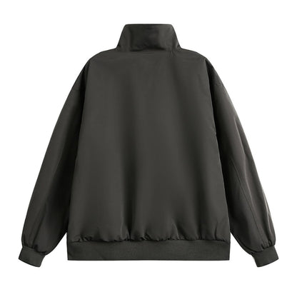 リバーシブル　バイカラー　スタンドジャケット　B976
