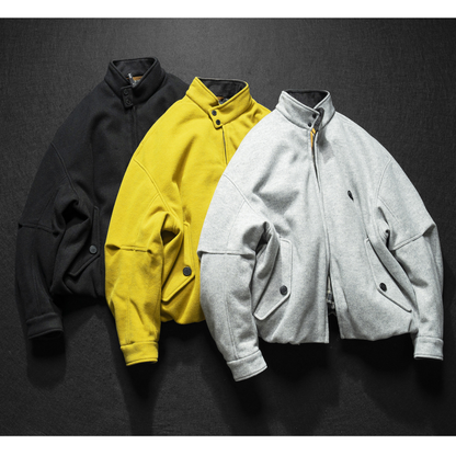 [YMORIGINAL] White Duck Down Woolly PE Stand Jacket N851