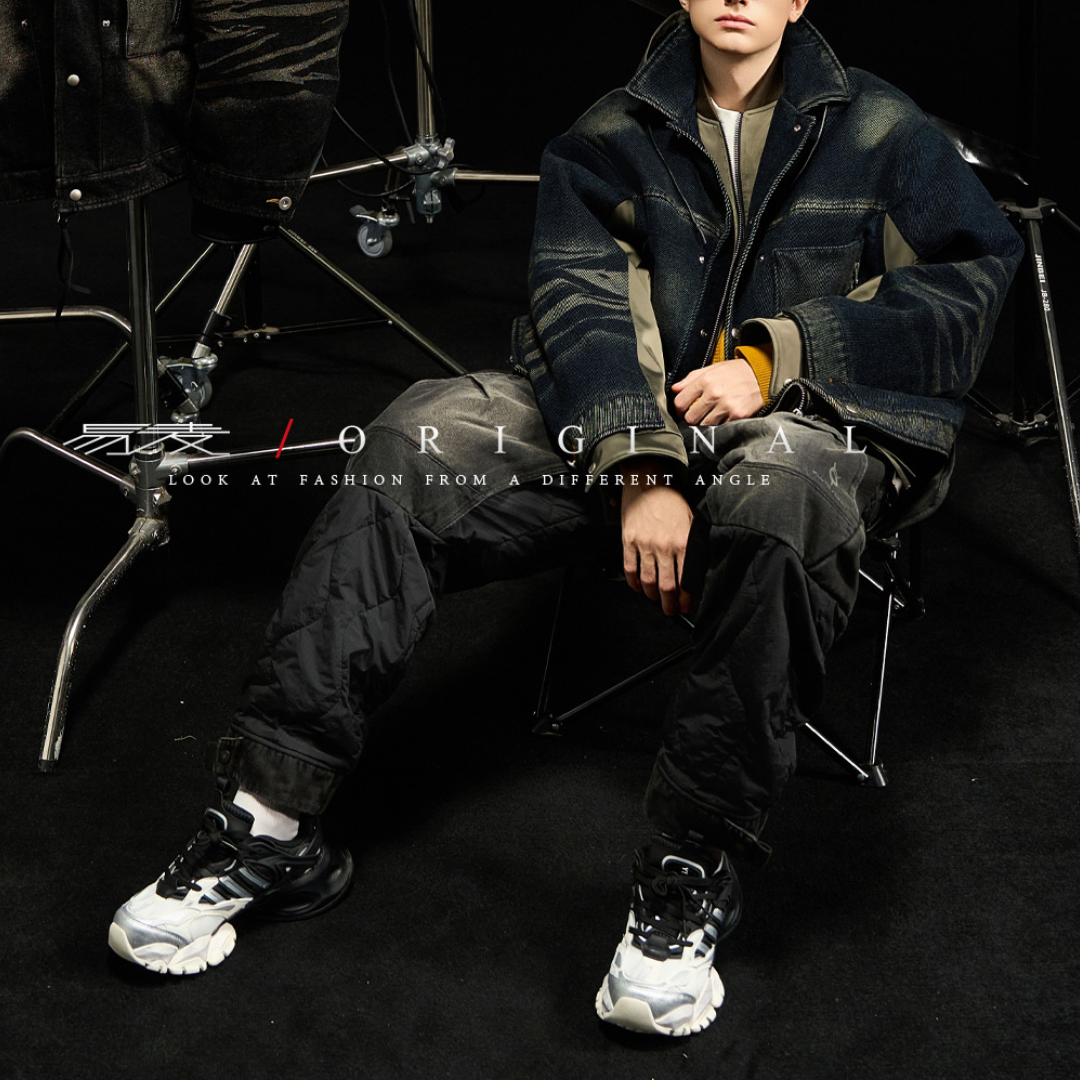 [YMORIGINAL] White Duck Down Layered Denim Jacket N840