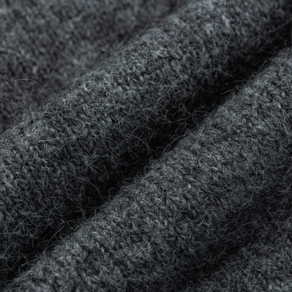 ウール混 シャギーニット フード カーディガン　N939