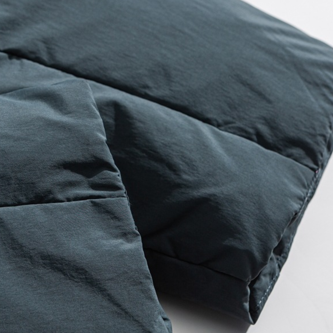 White Down Raglan Sleeve Hooded Jacket N1024