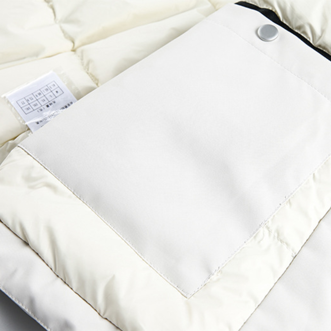 Faux layered wool polo collar knit N748