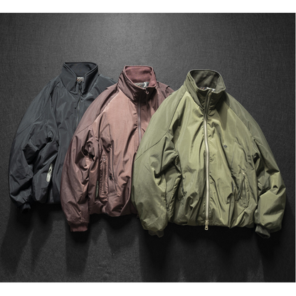 [YMORIGINAL] White Duck Down Stand Collar Jacket N841