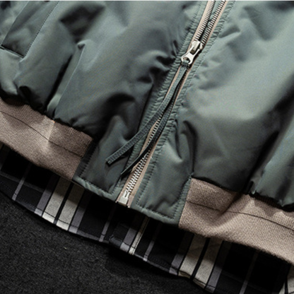 [YMORIGINAL] White Duck Down Faux Layered Jacket N853