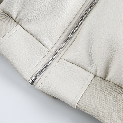 Faux layered wool polo collar knit N748