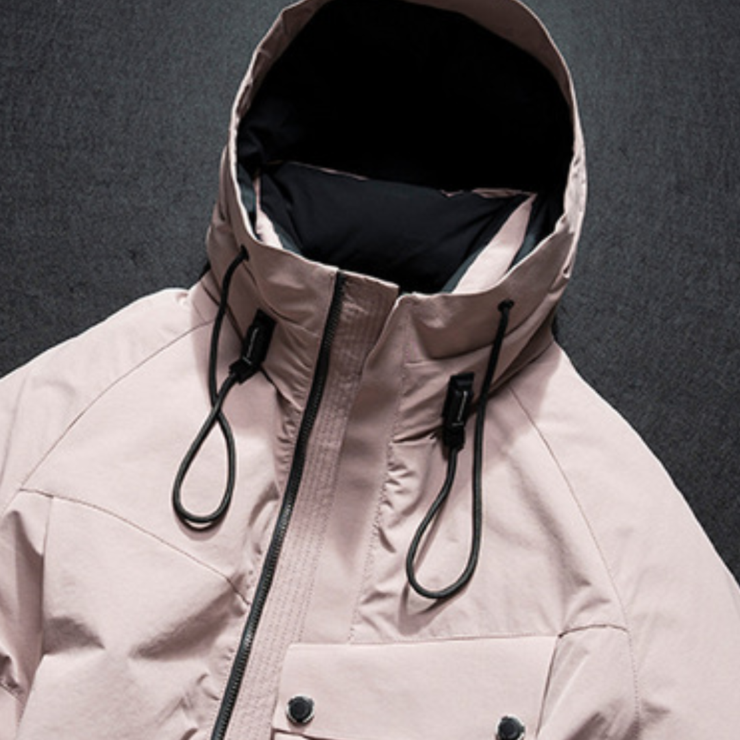 [YMORIGINAL] White Duck Down Big Pocket Hooded Jacket N849