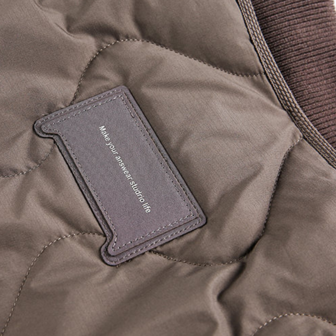 ホワイトダウン　リブカラージャケット　N962