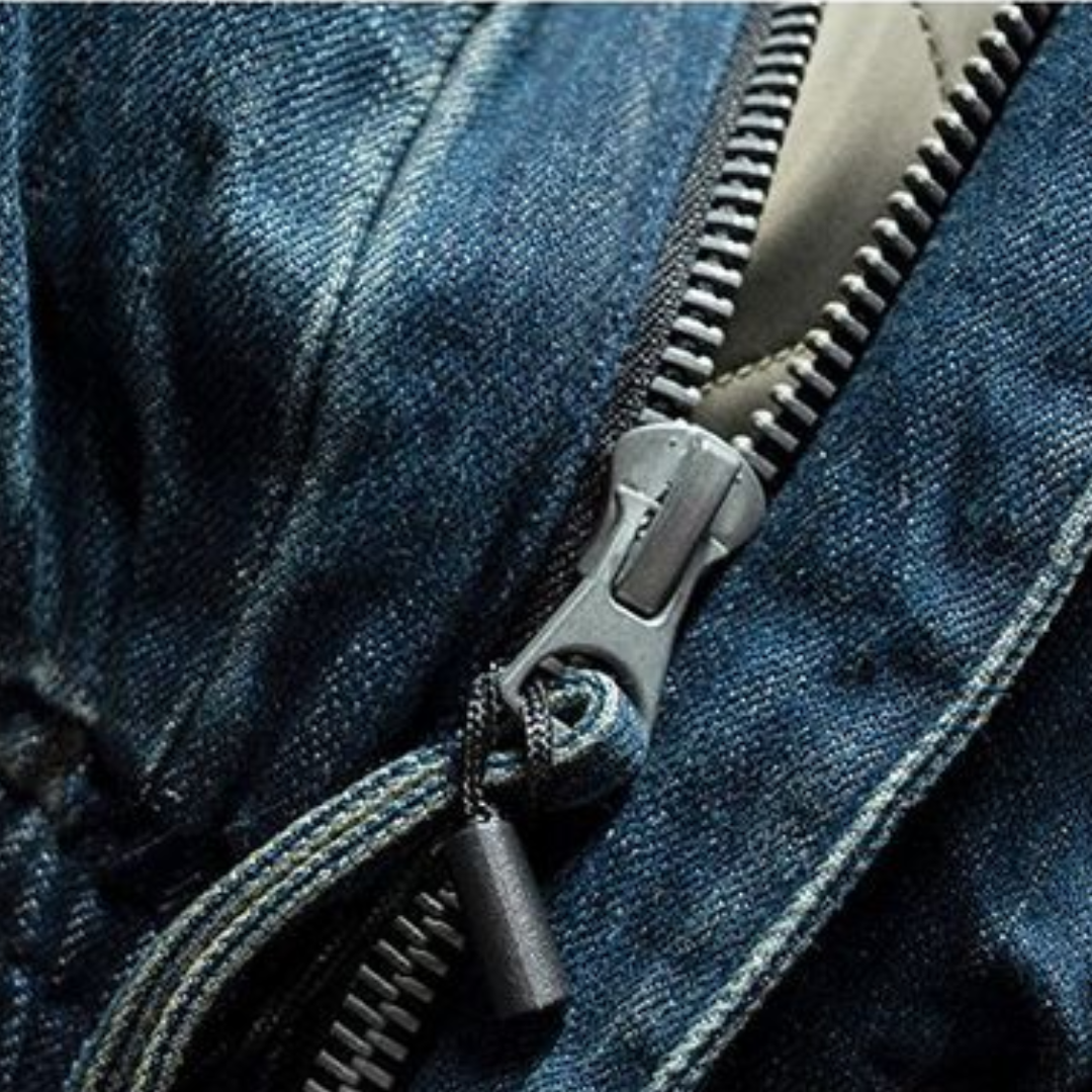 [YMORIGINAL] White Duck Down Denim Layered Jacket N856