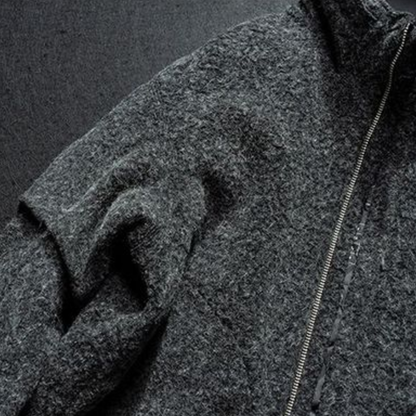 【Y.M.ORIGINAL】ホワイトグースダウン　ツイード　フードジャケット　N845