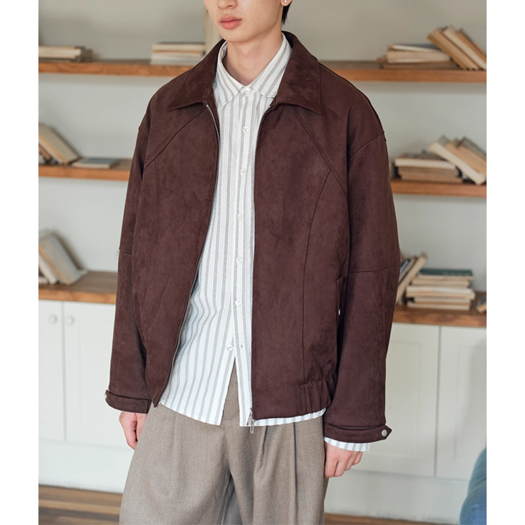 PEスエード ラグランスリーブ ジャケット N720