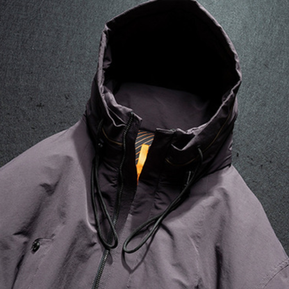 [YMORIGINAL] White Duck Down High Neck Hooded Jacket N854