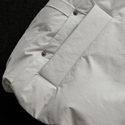 [YMORIGINAL] White Duck Down Fly Front Vest N870