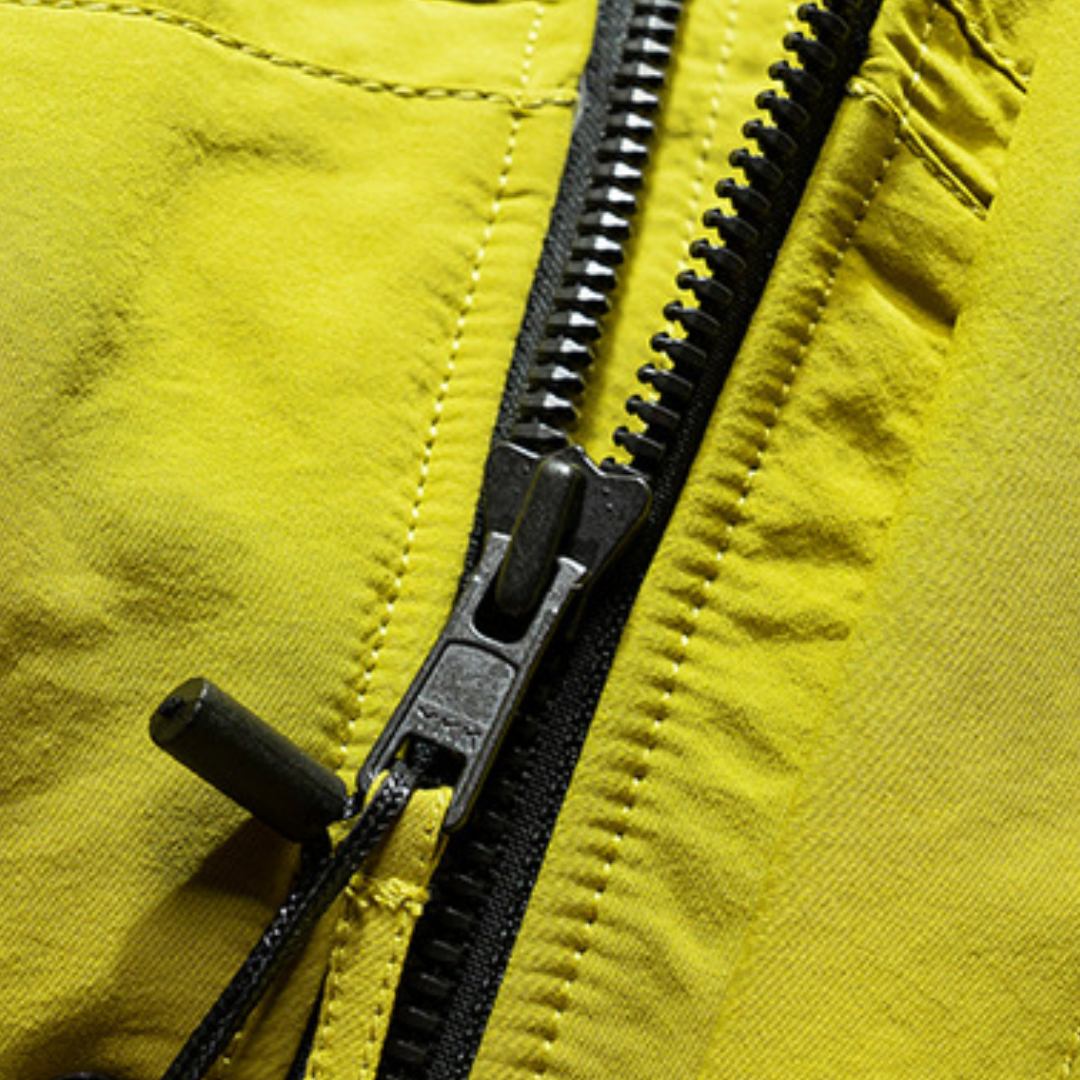 [YMORIGINAL] White Duck Down Zip Pocket Hooded Jacket N852