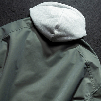 [YMORIGINAL] White Duck Down Faux Layered Jacket N853