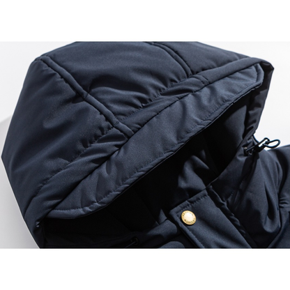 ホワイトダウン　スナップボタン　フードジャケット　N1022