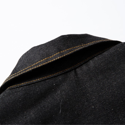 Faux layered wool polo collar knit N748