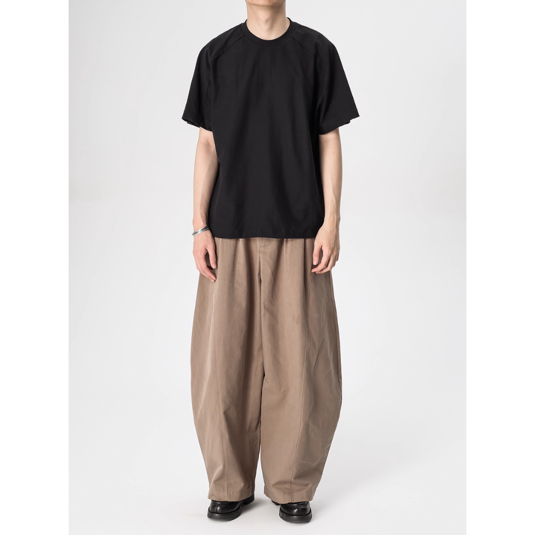 Tencel Cotton Wide Barrel Pants N741