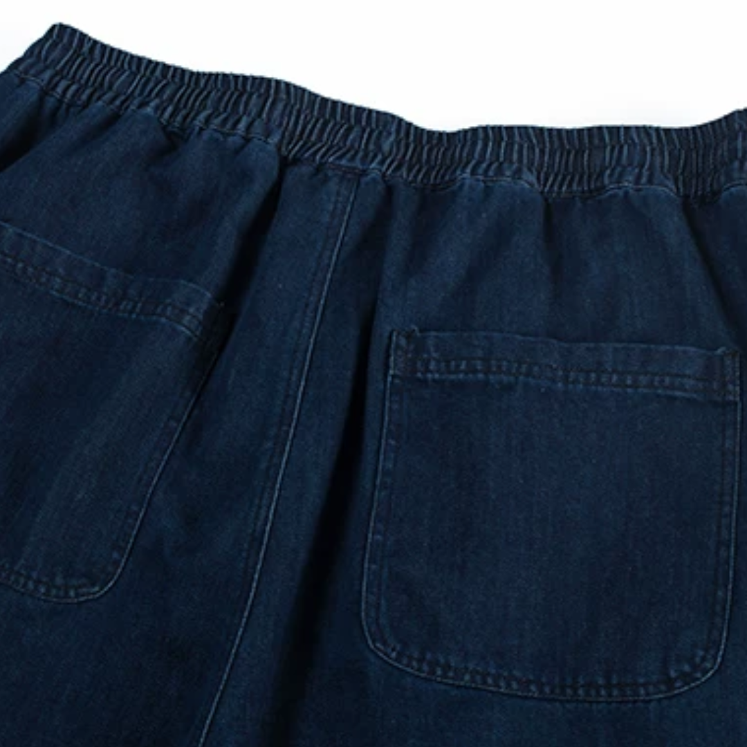 デニム　ドローコード　タックワイド　パンツ　N1471
