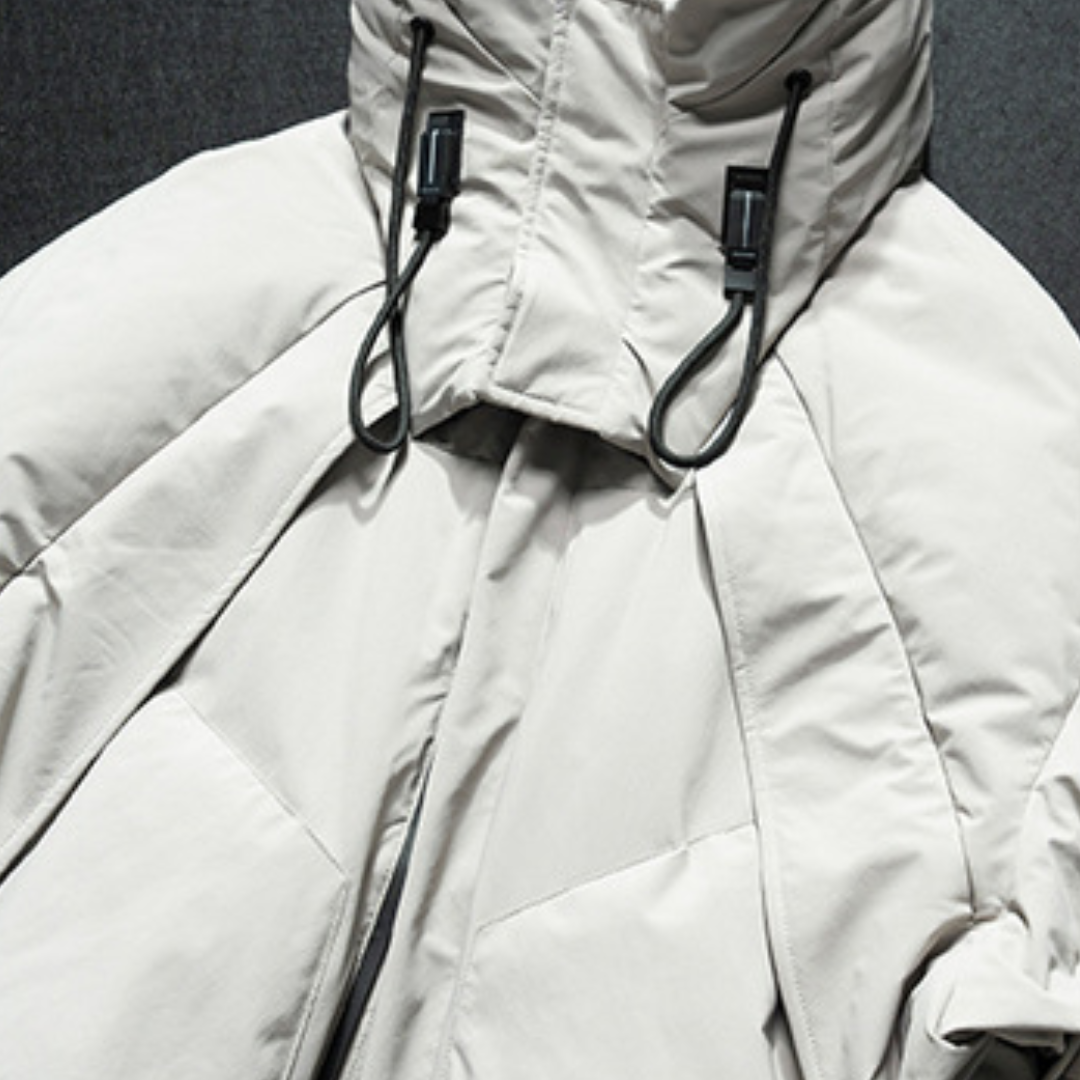 【Y.M.ORIGINAL】ホワイトダックダウン　ボリューム　フードジャケット　N855