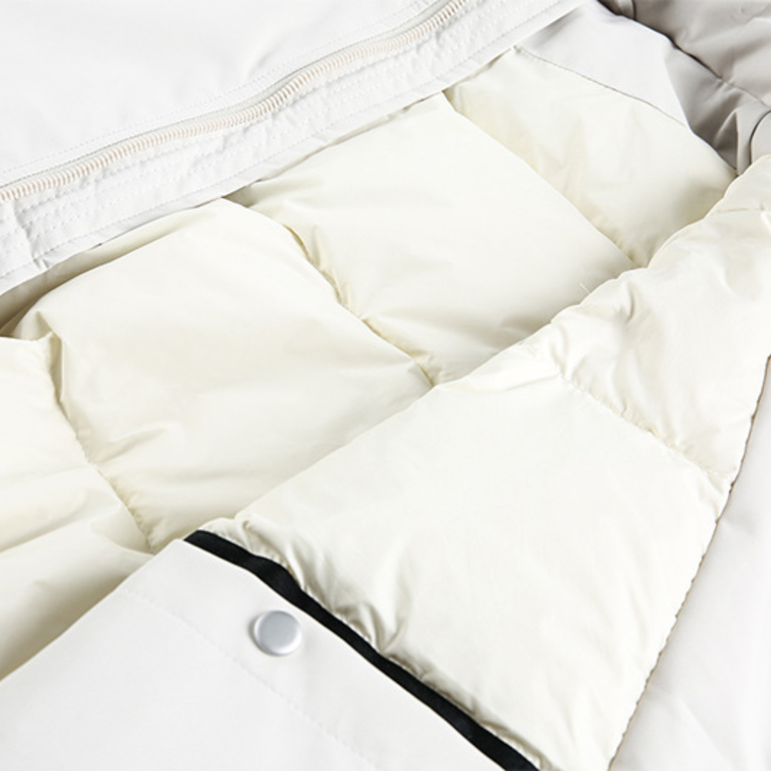 Faux layered wool polo collar knit N748