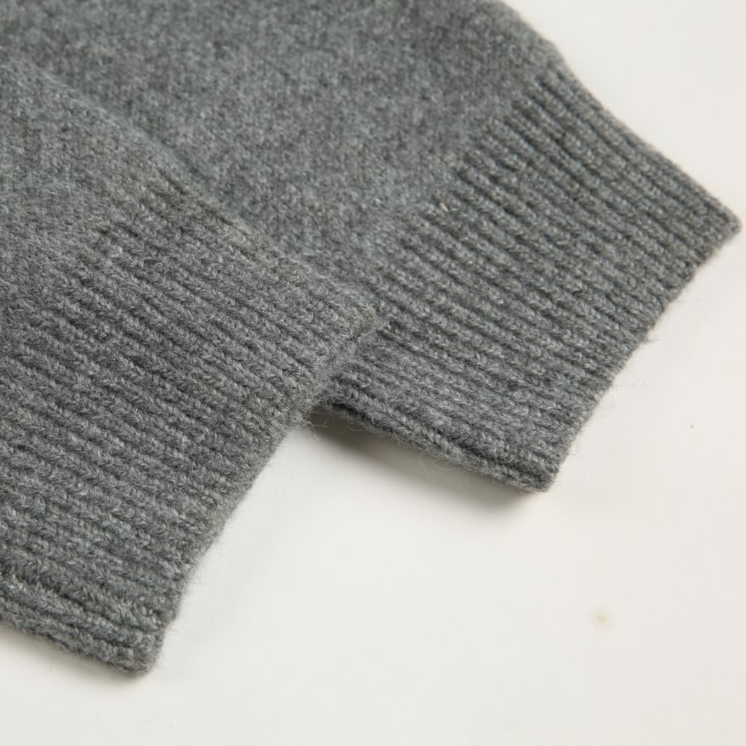 サイドスリット　プルオーバー　ニットパーカー　N874