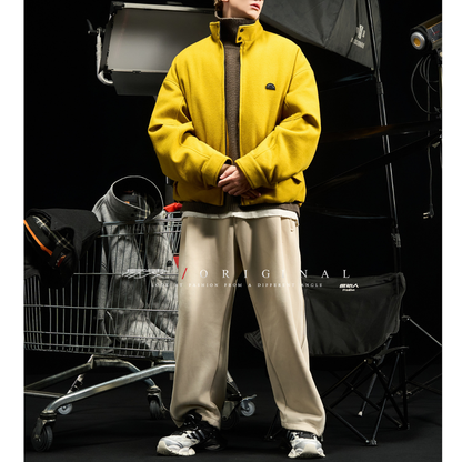 [YMORIGINAL] White Duck Down Woolly PE Stand Jacket N851