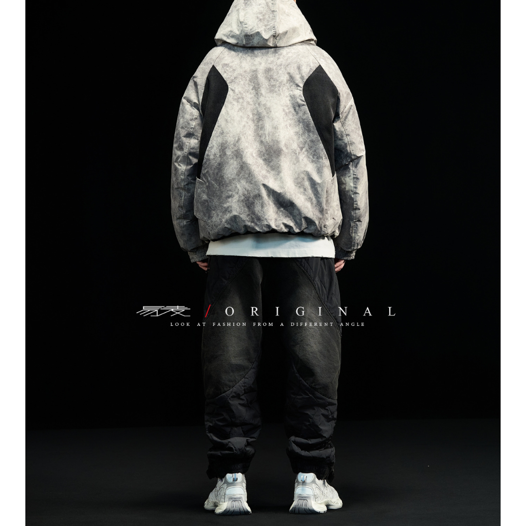 [YMORIGINAL] White Duck Down Fog Color Hooded Jacket N843