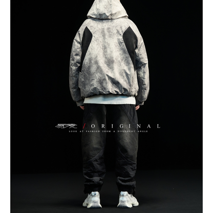 [YMORIGINAL] White Duck Down Fog Color Hooded Jacket N843