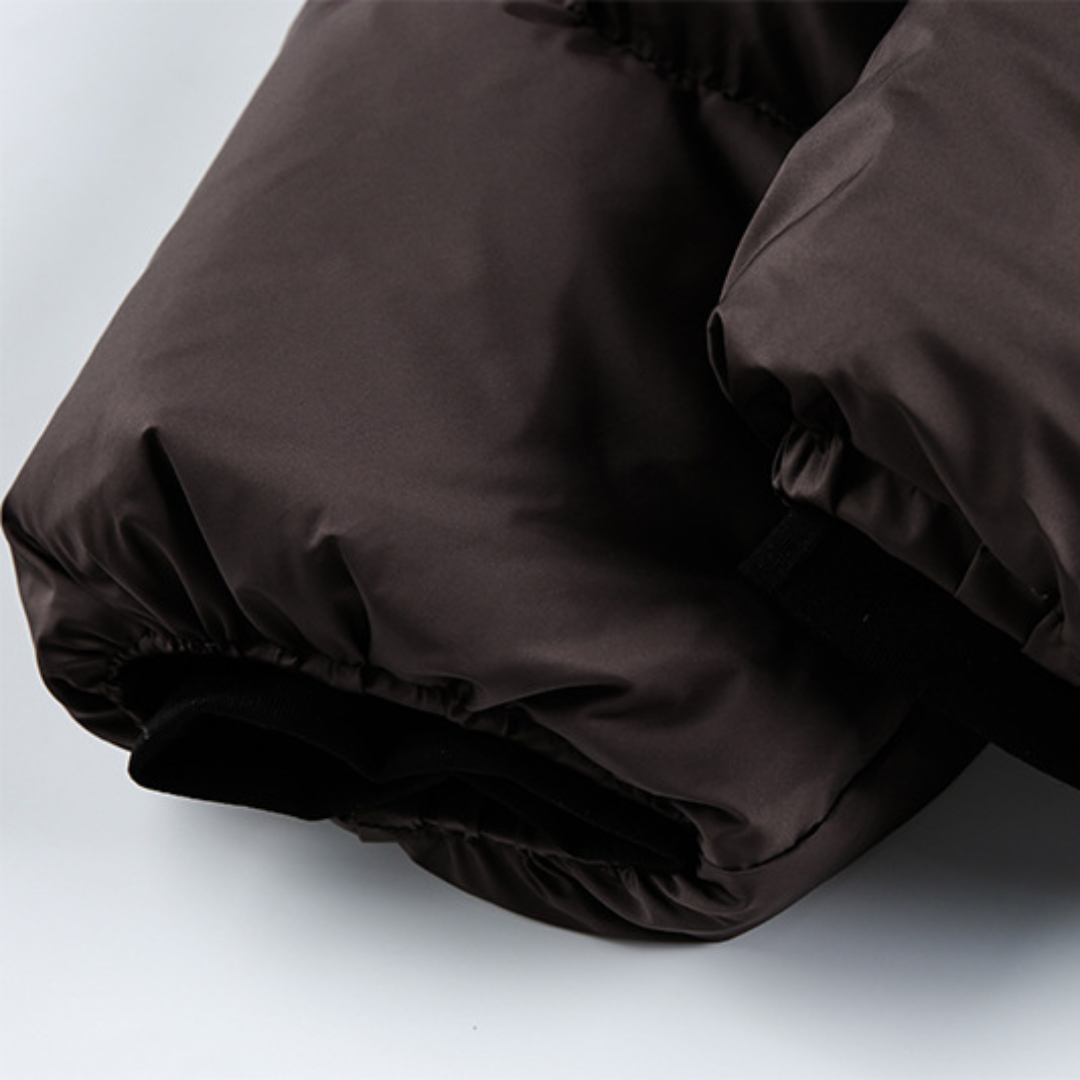 Faux layered wool polo collar knit N748