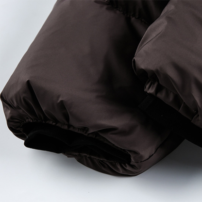 Faux layered wool polo collar knit N748