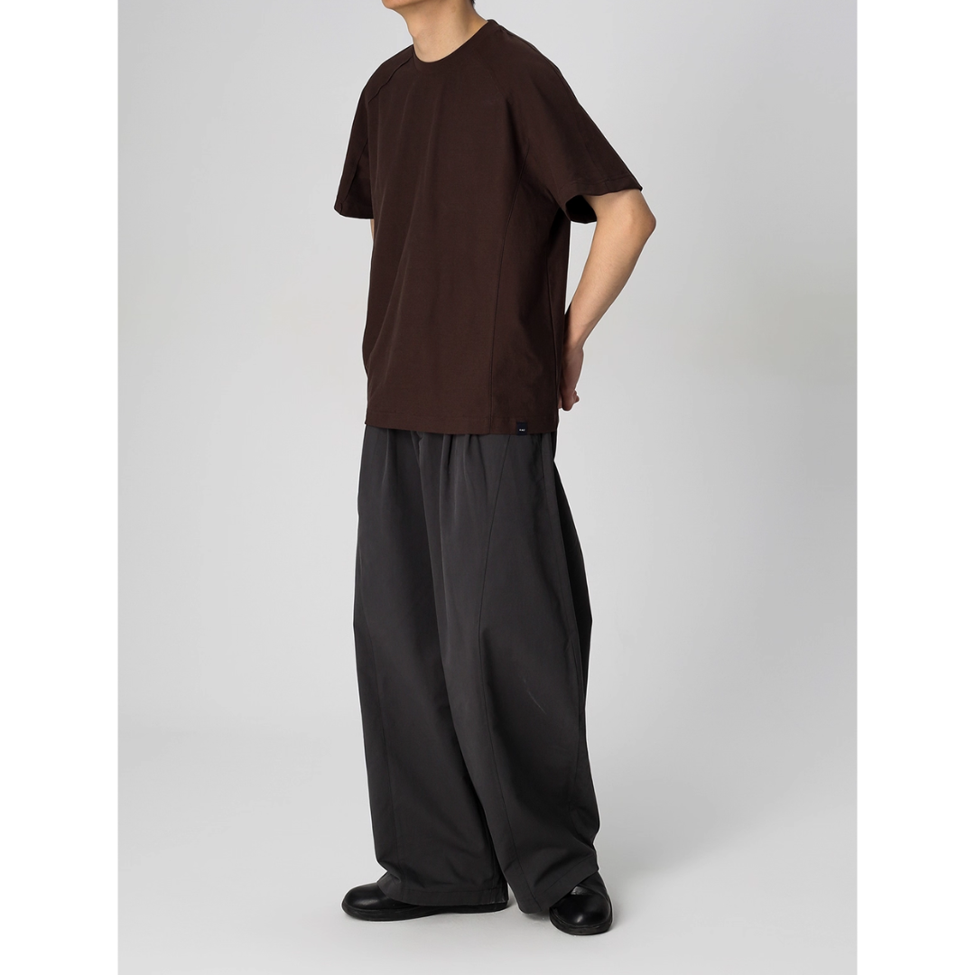 Tencel Cotton Wide Barrel Pants N741