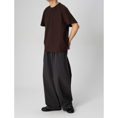 Tencel Cotton Wide Barrel Pants N741