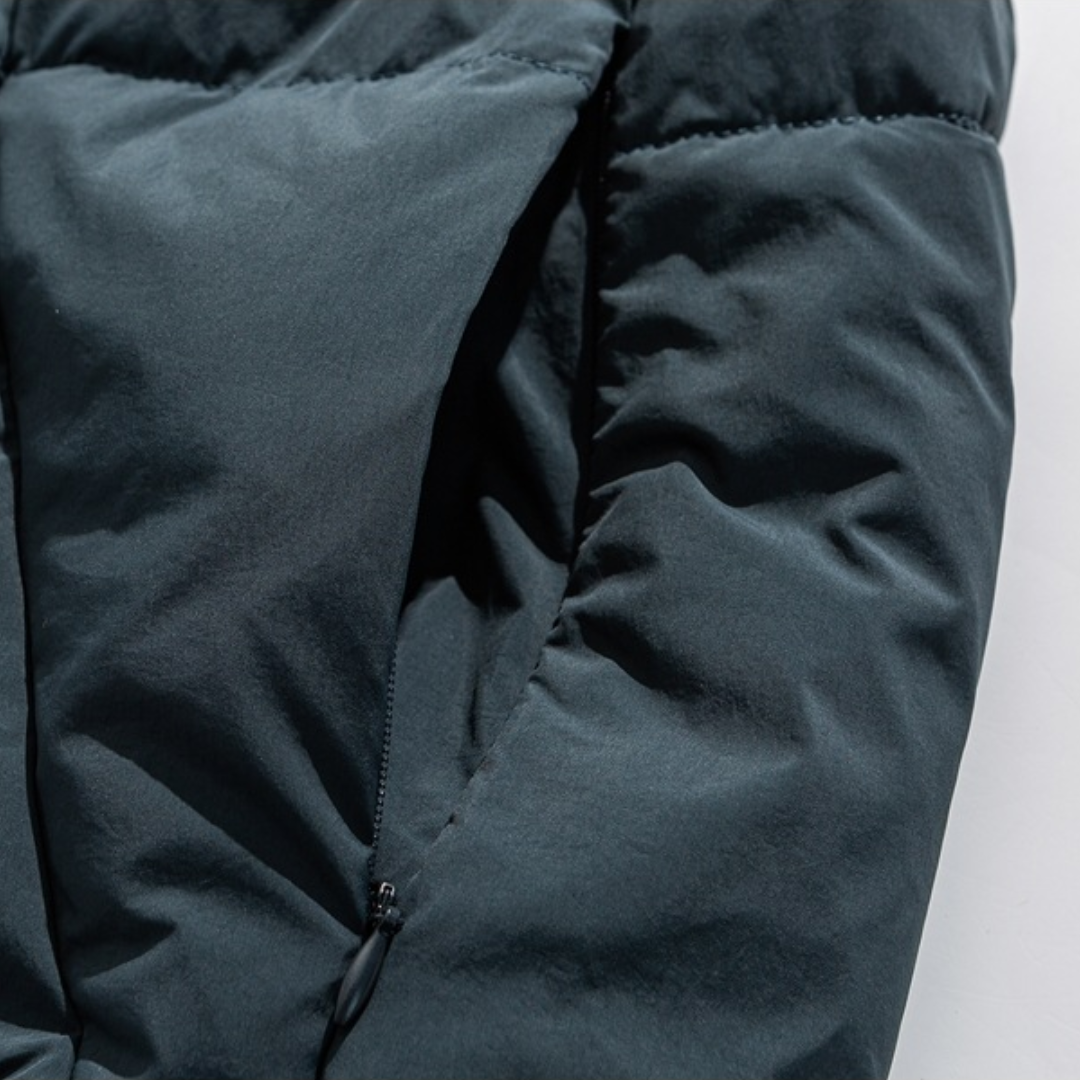 ホワイトダウン　パネル　ダウンベスト　N1023