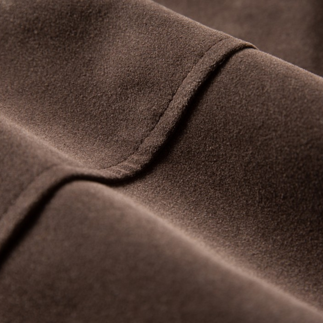 Faux layered wool polo collar knit N748