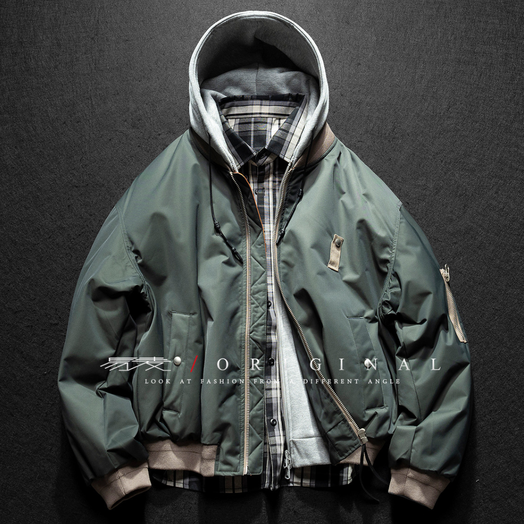 [YMORIGINAL] White Duck Down Faux Layered Jacket N853