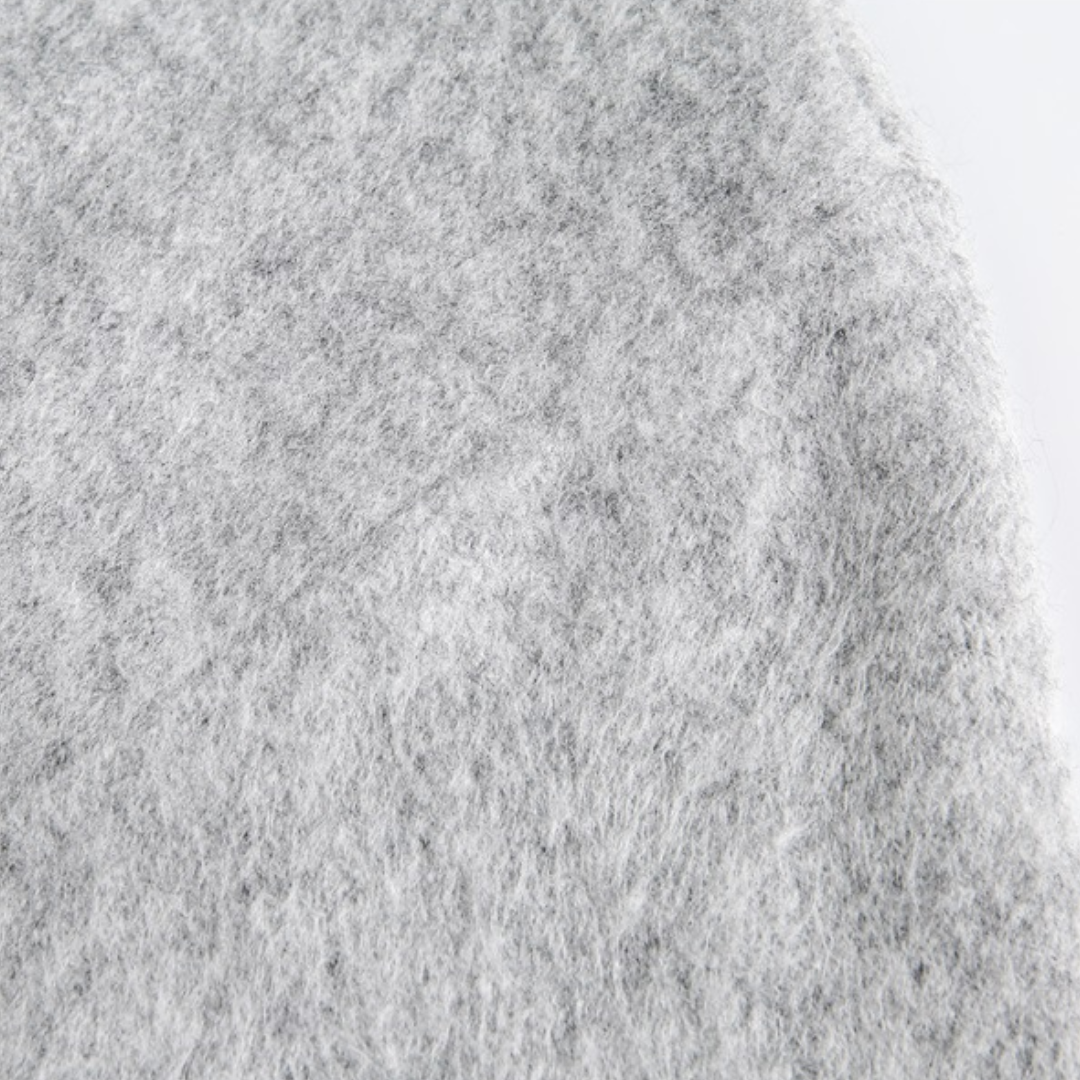 シャギーニット　クルーネック　カーディガン　N940