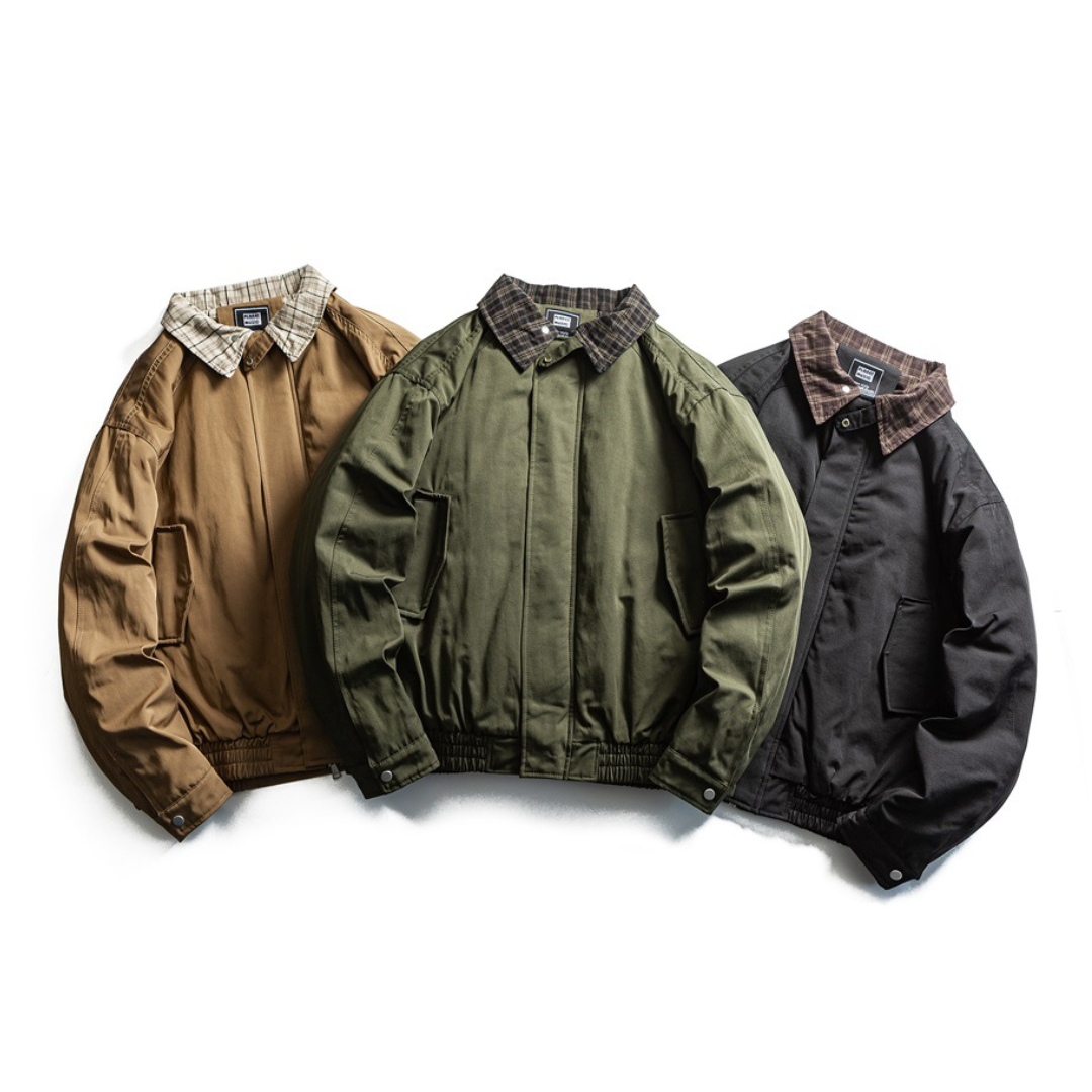 トラッドチェック　パテッド　ジャケット　N937