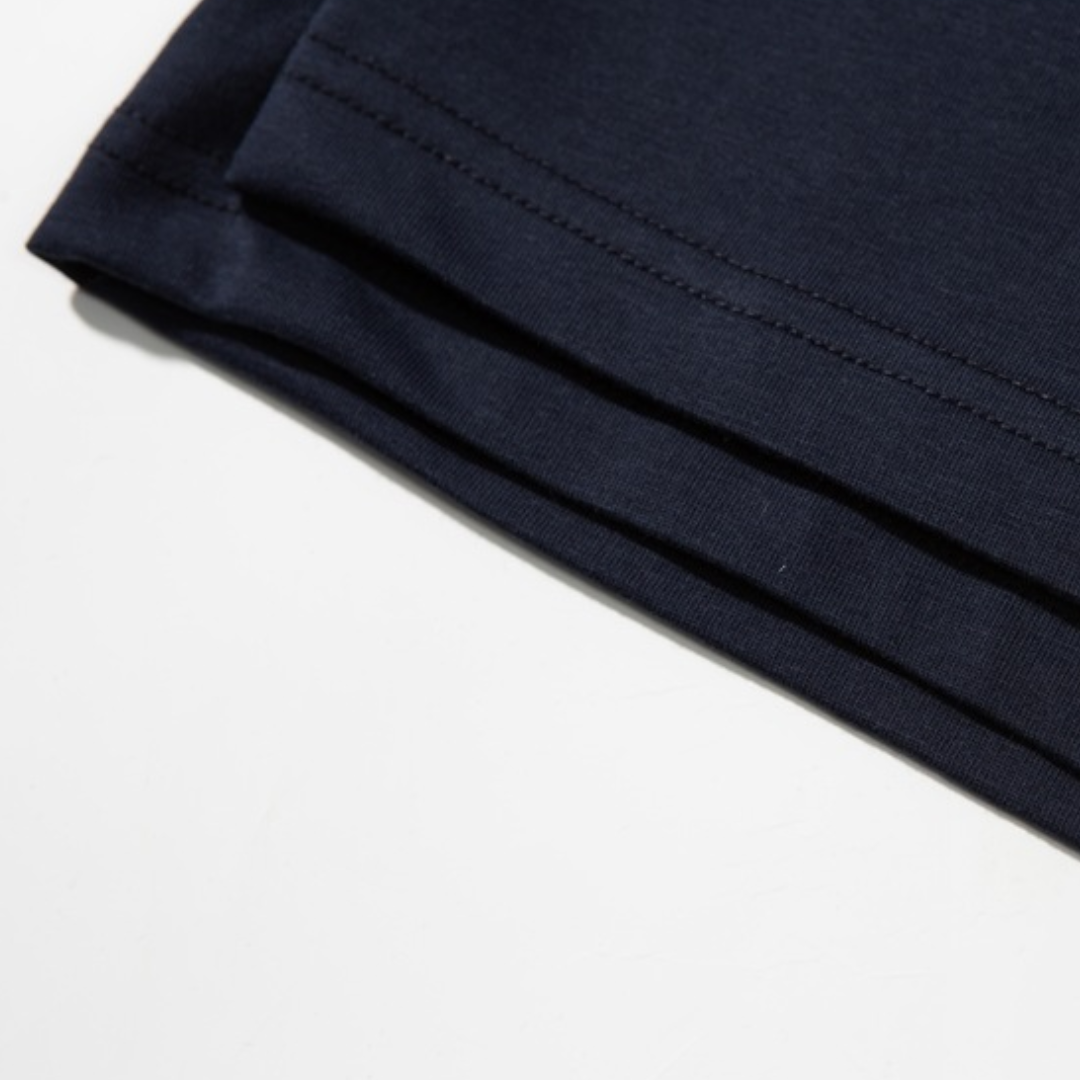 コットンポリエステル　ヘンリーネック　Tシャツ　N446
