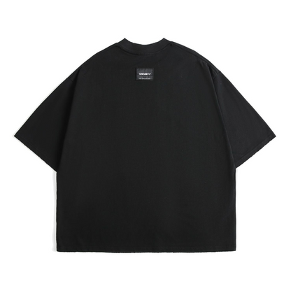 ダメージ　ワイド　Tシャツ　N500