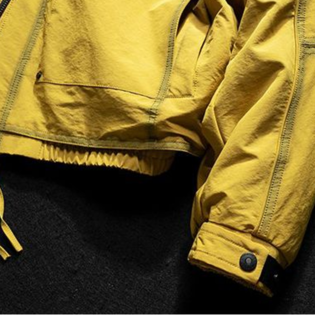 [YMORIGINAL] Arm slit, big pocket, short down jacket N858