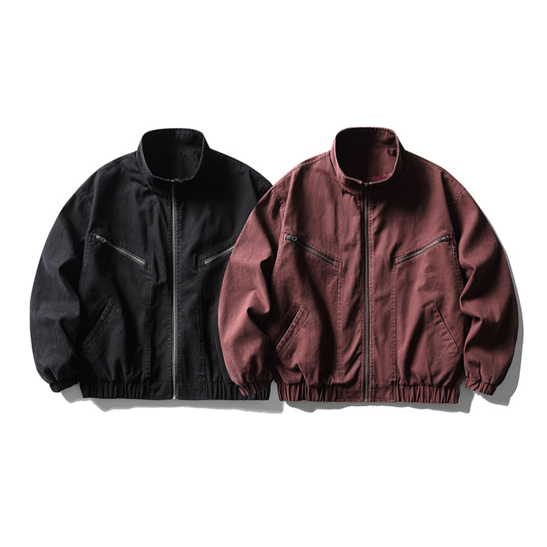 スラッシュジップポケット　スタンドジャケット　N1651