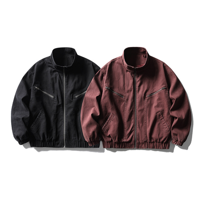スラッシュジップポケット　スタンドジャケット　N1651