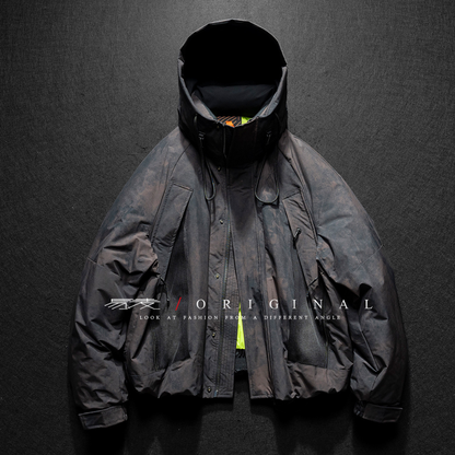 [YMORIGINAL] White Duck Down Fog Color Hooded Jacket N843