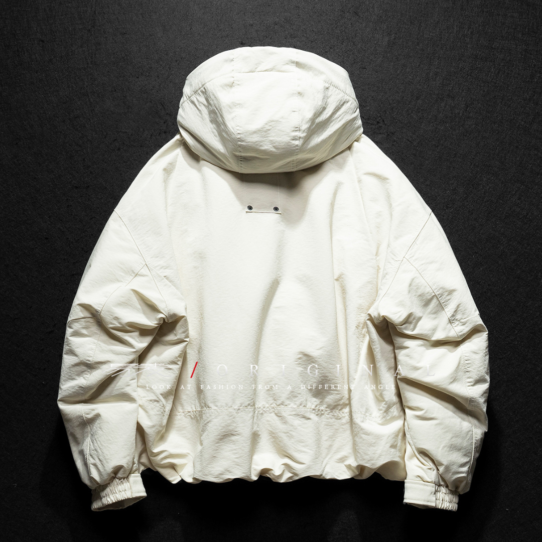 [YMORIGINAL] White Duck Down Utility Hooded Jacket N857