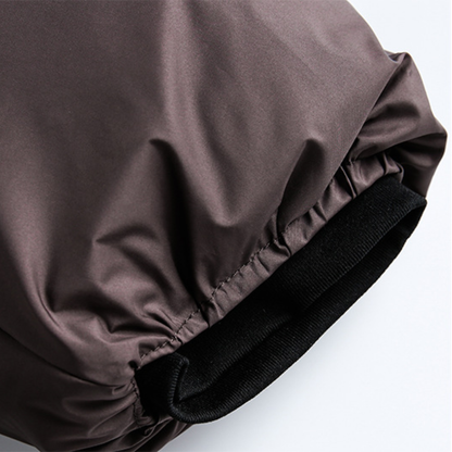 Faux layered wool polo collar knit N748