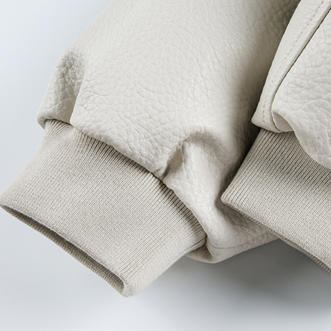 Faux layered wool polo collar knit N748