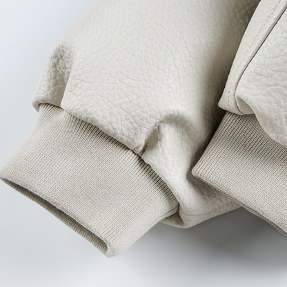 Faux layered wool polo collar knit N748