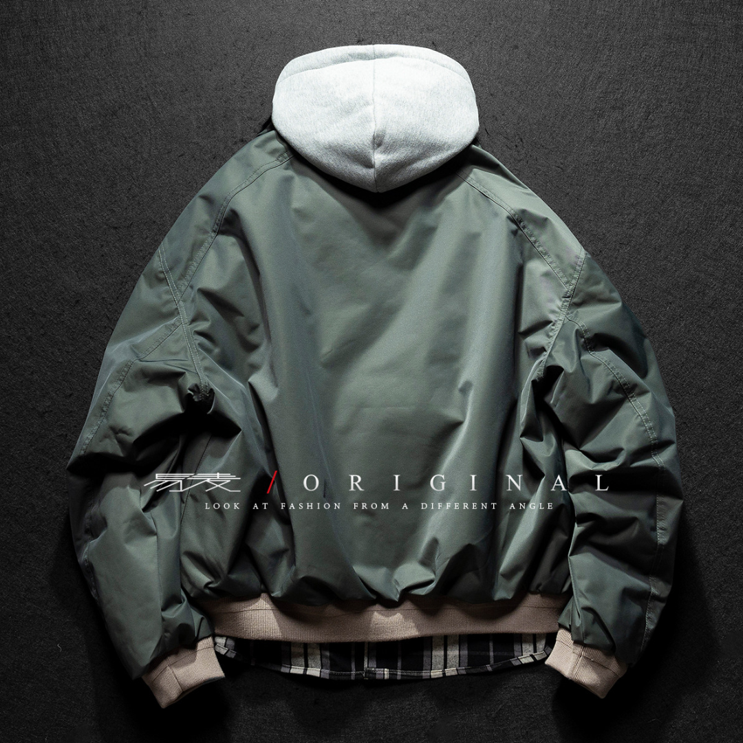 [YMORIGINAL] White Duck Down Faux Layered Jacket N853